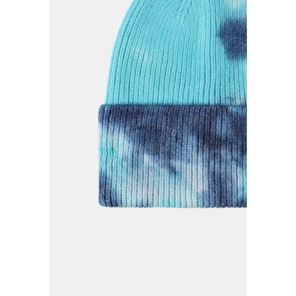 Elevate your look with the luxury tie-dye beanie for women $13 picture flat lay, highlighting the exquisite details