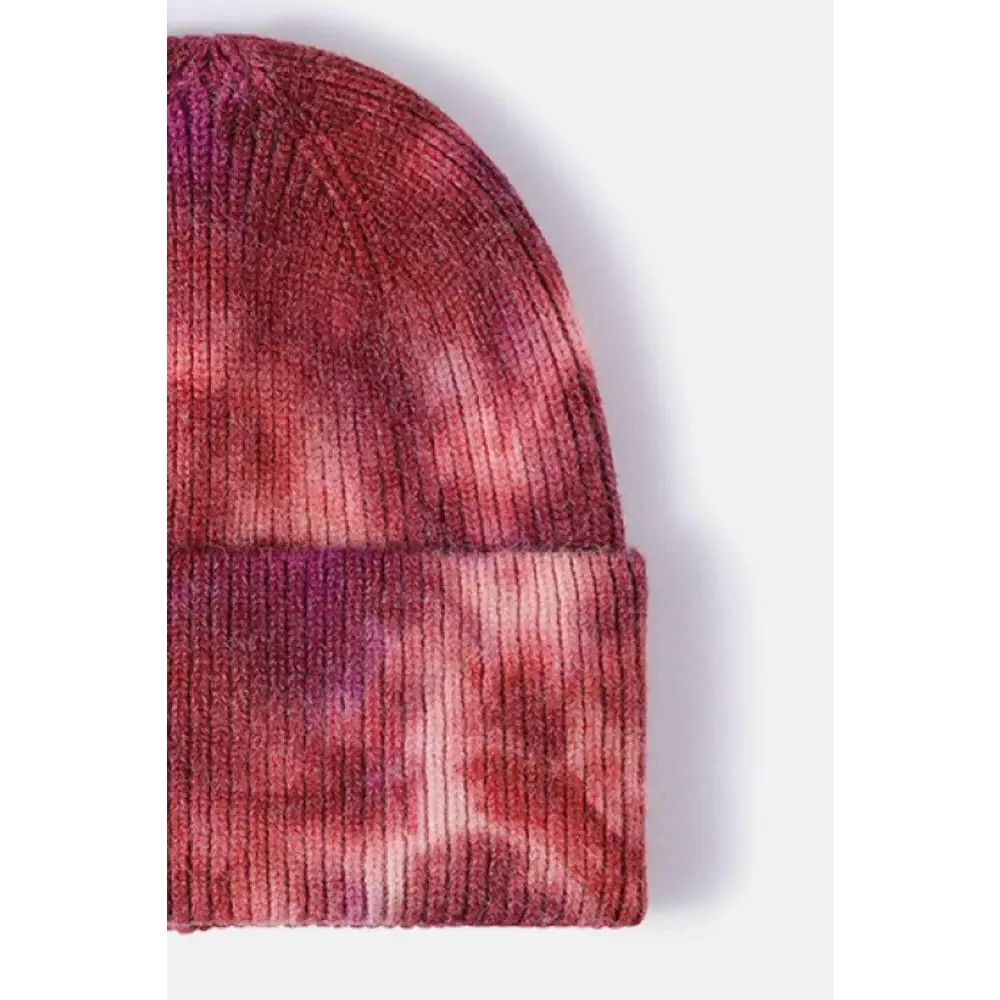 Elevate your look with the luxury tie-dye beanie for women $13 picture flat lay, highlighting the exquisite details