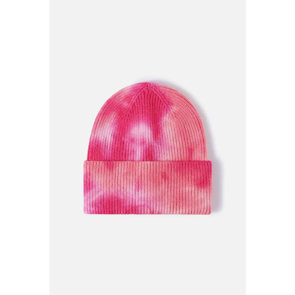 Elevate your look with the luxury tie-dye beanie for women $13 picture flat lay, highlighting the exquisite details