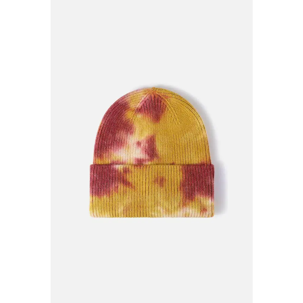 Elevate your look with the luxury tie-dye beanie for women $13 picture flat lay, highlighting the exquisite details