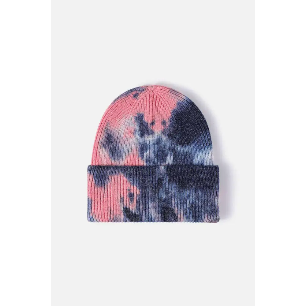 Elevate your look with the luxury tie-dye beanie for women $13 picture flat lay, highlighting the exquisite details