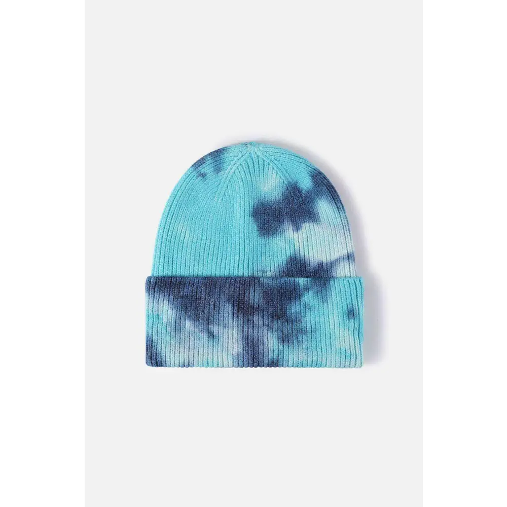 Elevate your look with the luxury tie-dye beanie for women $13 picture flat lay, highlighting the exquisite details