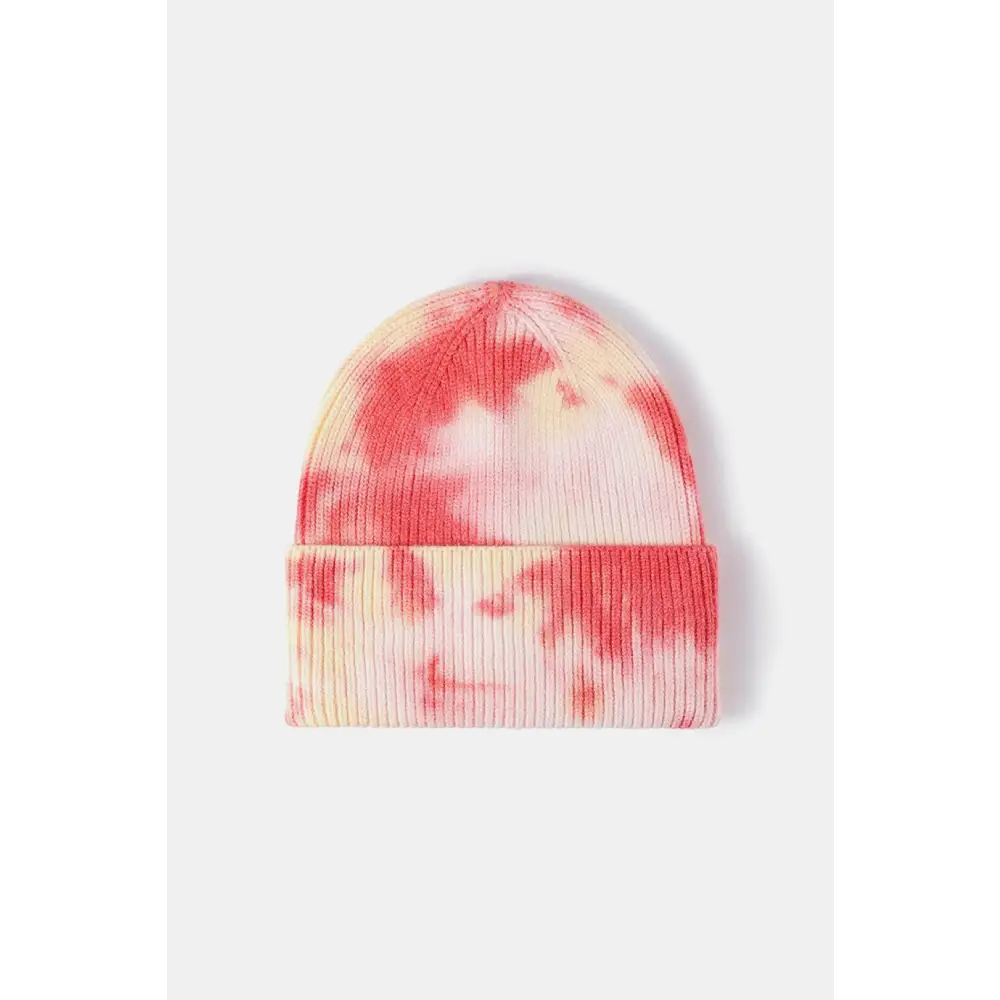 Elevate your look with the luxury tie-dye beanie for women $13 picture flat lay, highlighting the exquisite details