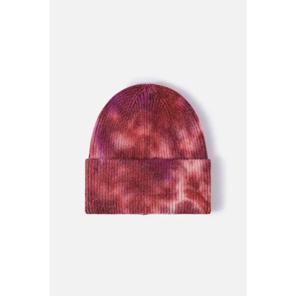 Elevate your look with the luxury tie-dye beanie for women $13 picture flat lay, highlighting the exquisite details