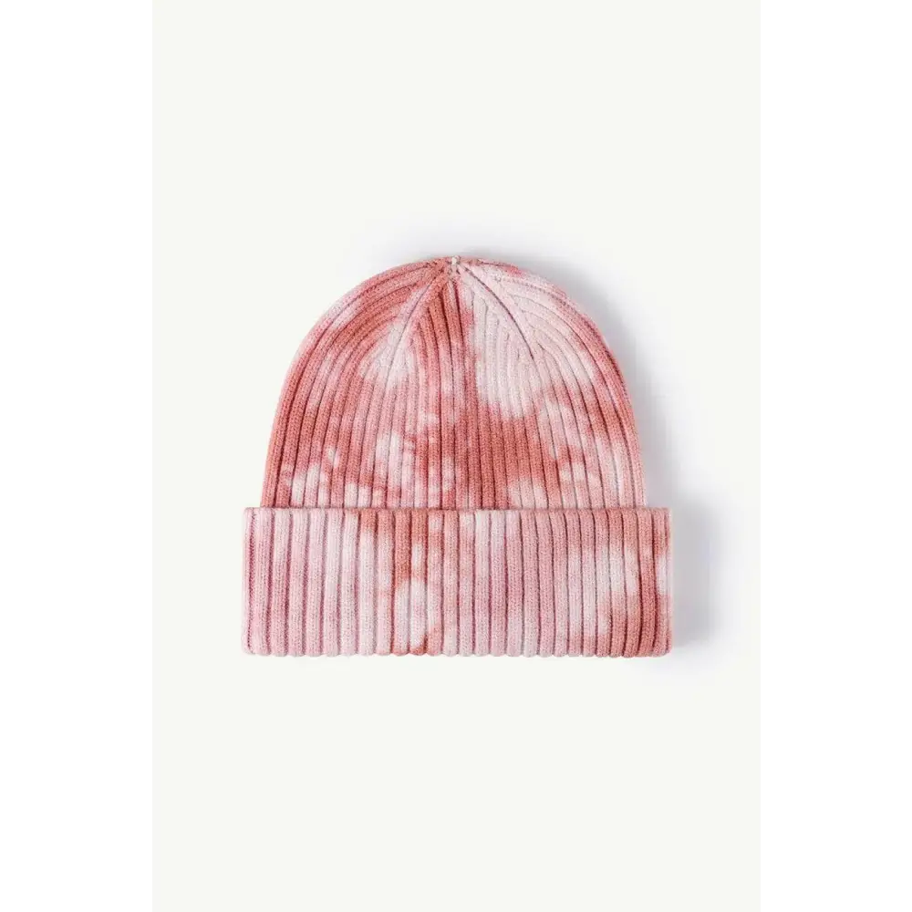 Elevate your look with the luxury fashion tie-dye ribbed beanie $13 picture flat lay, showcasing a stunning view