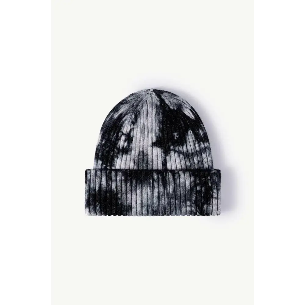 Elevate your look with the luxury fashion tie-dye ribbed beanie $13 picture flat lay, showcasing a stunning view