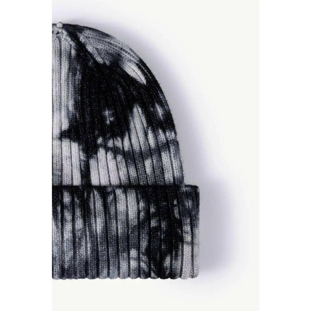 Elevate your look with the luxury fashion tie-dye ribbed beanie $13 picture flat lay, showcasing a stunning view