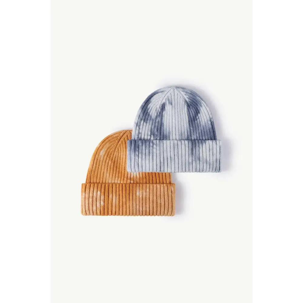 Elevate your look with the luxury fashion tie-dye ribbed beanie $13 picture flat lay, showcasing a stunning view