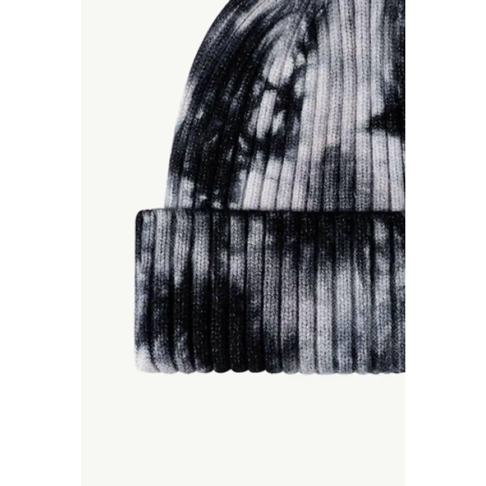 Elevate your look with the luxury fashion tie-dye ribbed beanie $13 picture flat lay, showcasing a stunning view