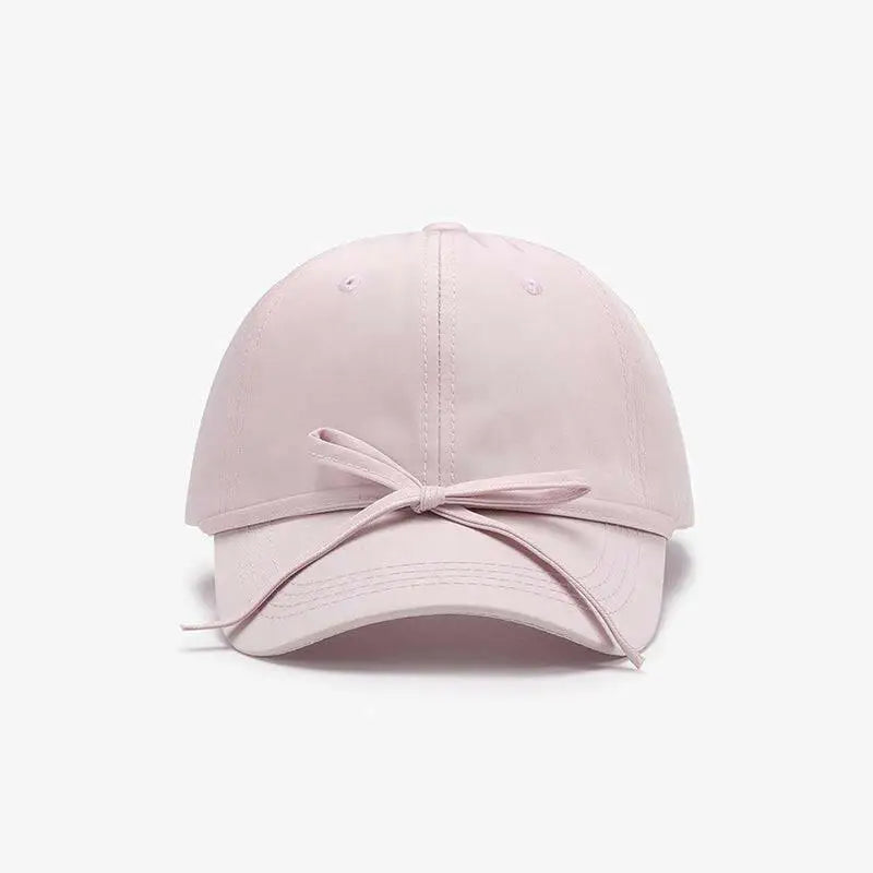 Elevate your style with the tied bow cotton baseball cap in luxury fashion $14.18 1-piece luxurious cotton imported