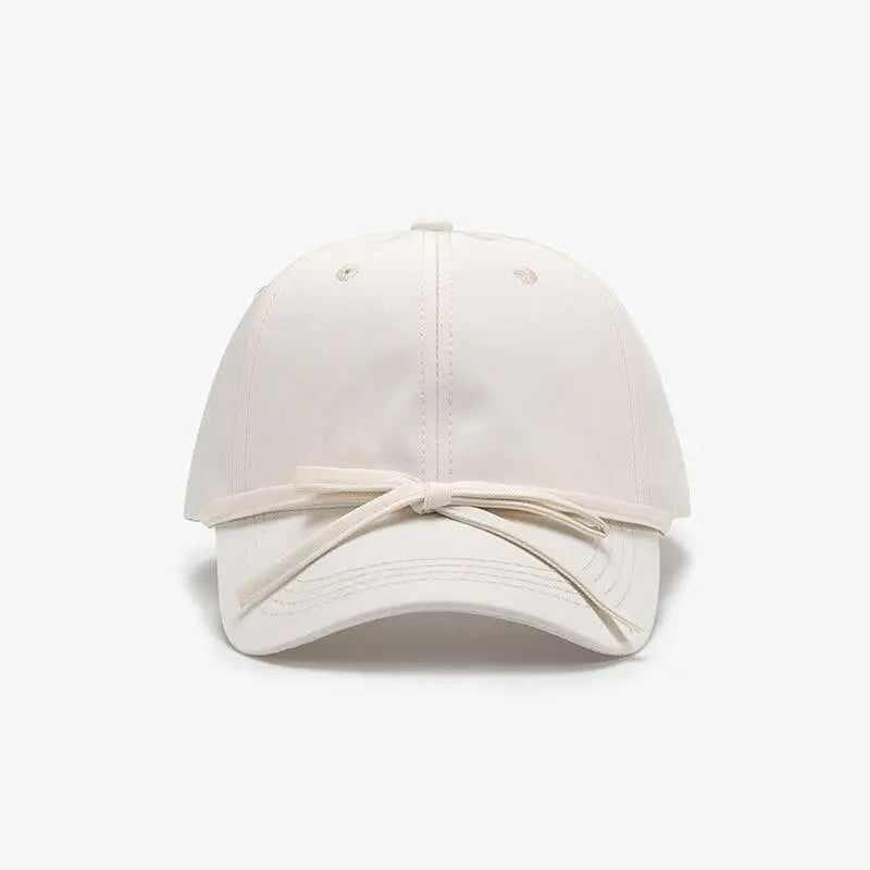 Elevate your style with the tied bow cotton baseball cap in luxury fashion $14.18 1-piece luxurious cotton imported