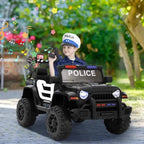 TOBBI 12V 2-Seater Electric Kids Off-Road Police Car - Maven Couture IncElectric Riding Vehicles