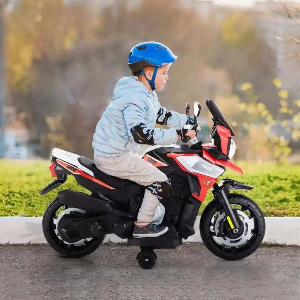 TOBBI 12V Electric Kids Off-Road Motorcycle