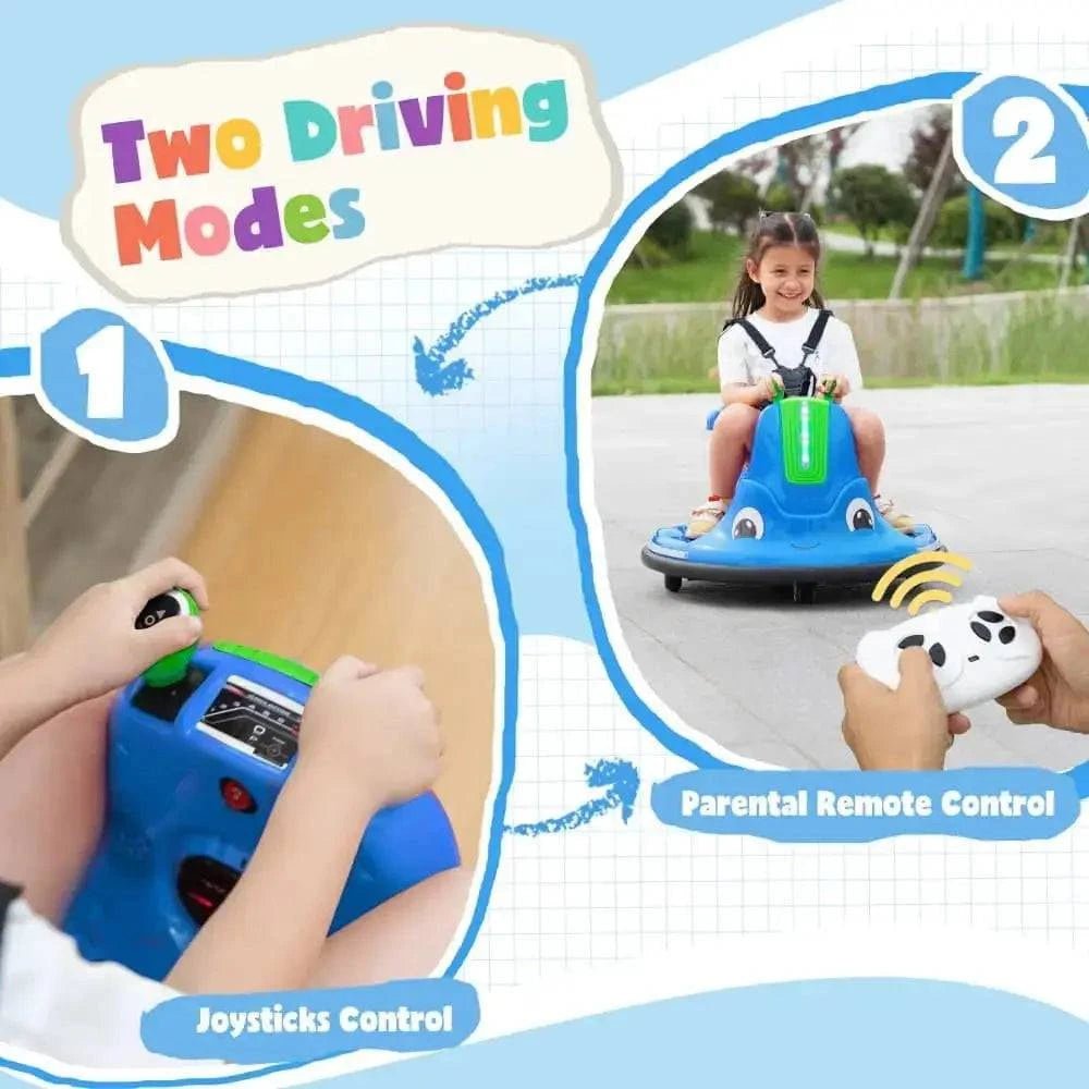 TOBBI 12V Electric Kids Ride-on Bumper Car