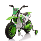 TOBBI 12V Electric Kids Ride-On Dirt Bike with Training Wheels - Maven Couture IncElectric Riding Vehicles