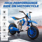 TOBBI 12V Electric Kids Ride-On Dirt Bike with Training Wheels - Maven Couture IncElectric Riding Vehicles