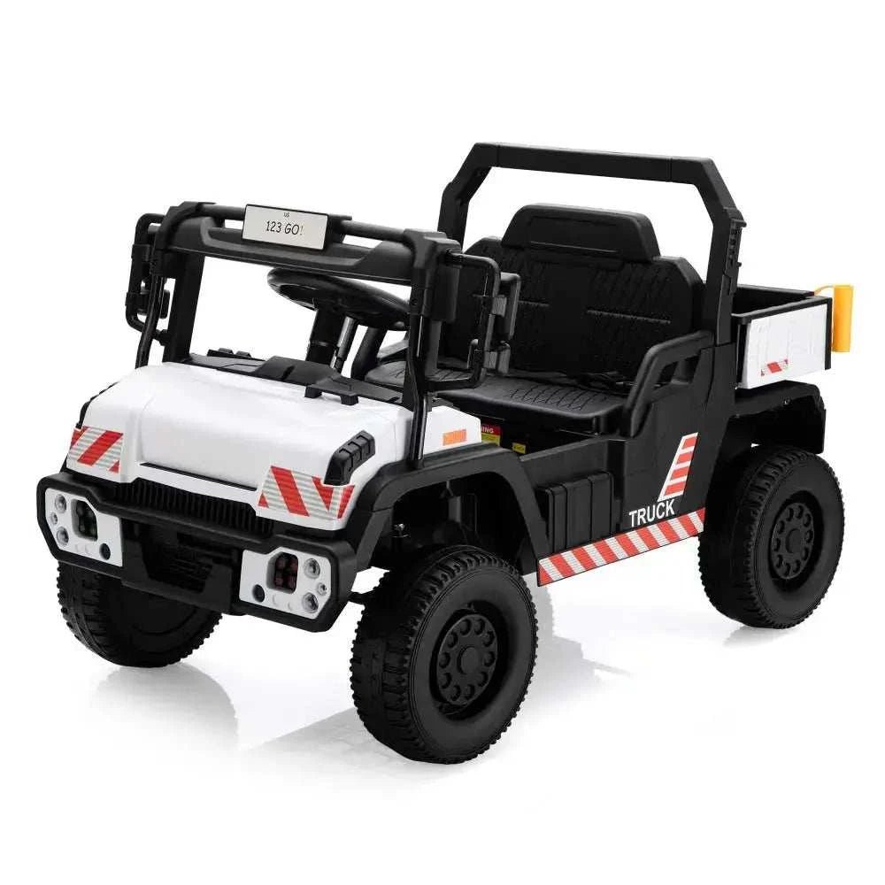 TOBBI 12V Kids Electric Dump Truck Ride-On Car