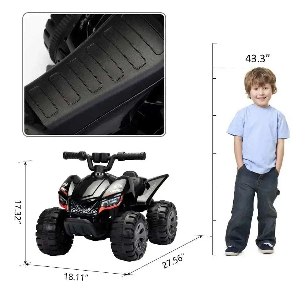 TOBBI 6V Electric Kids Ride-On ATV with Spray Device
