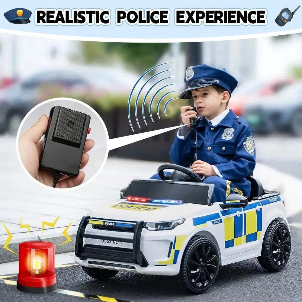TOBBI 6V Electric Kids Ride-On Police Car