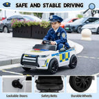 TOBBI 6V Electric Kids Ride-On Police Car