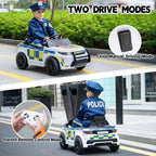 TOBBI 6V Electric Kids Ride-On Police Car