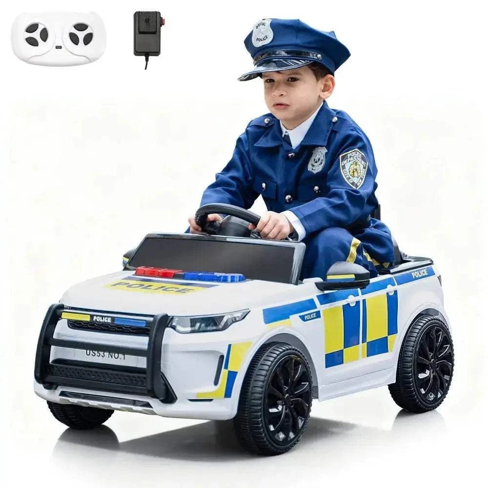TOBBI 6V Electric Kids Ride-On Police Car