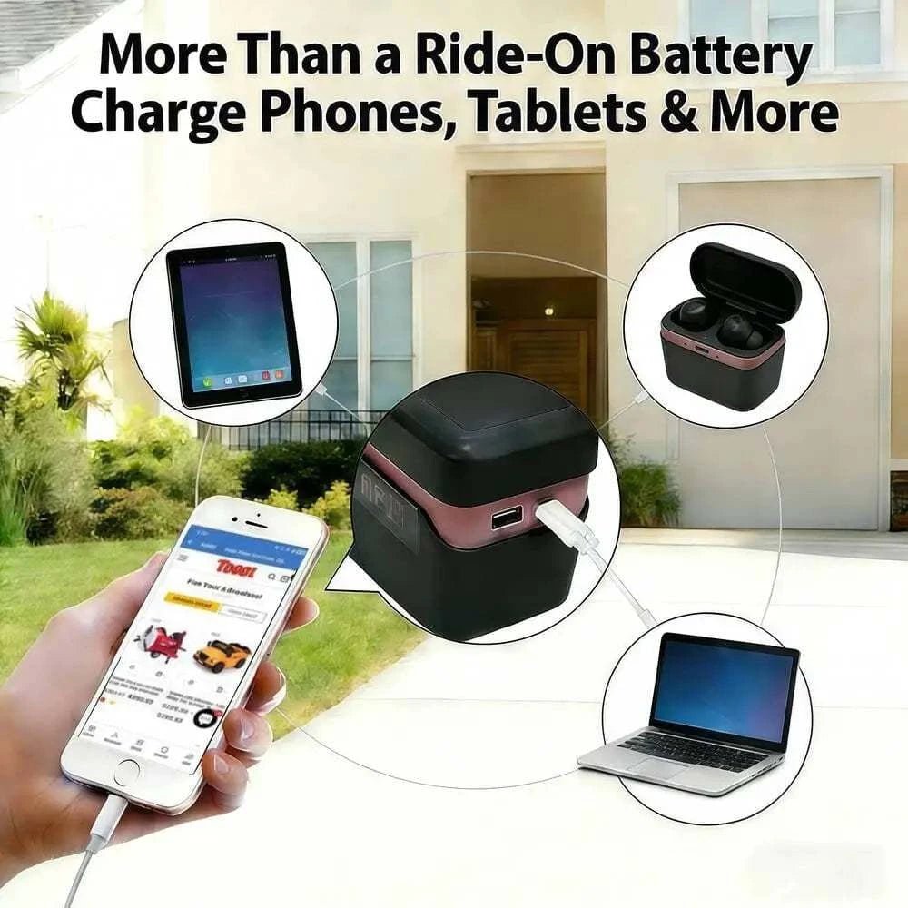 TOBBI DIY Lithium Battery Replacement for 12V Kids Ride-On Cars – 12.5Ah Long Playtime Upgrade - Maven Couture IncRiding Toy Accessories