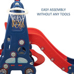 TOBBI & NYEEKOY 3-in-1 Car-Themed Toddler Slide and Swing Set - Maven Couture IncSwing Sets & Playsets