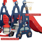 TOBBI & NYEEKOY 3-in-1 Car-Themed Toddler Slide and Swing Set - Maven Couture IncSwing Sets & Playsets