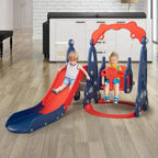 TOBBI & NYEEKOY 3-in-1 Car-Themed Toddler Slide and Swing Set - Maven Couture IncSwing Sets & Playsets