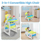TOBBI & NYEEKOY 3-in-1 Convertible Toddler Highchair with Table - Maven Couture IncConvertible High Chairs