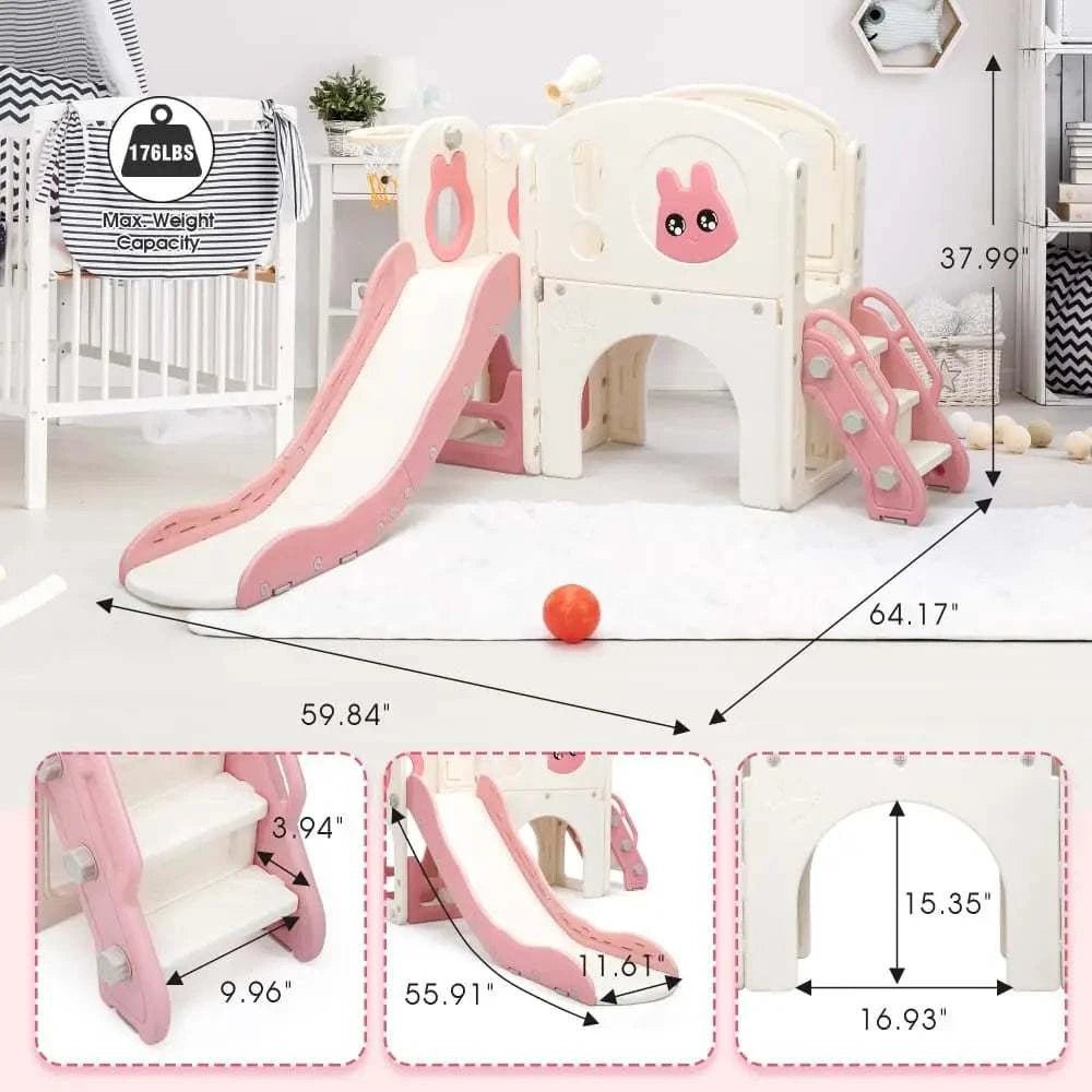 TOBBI & NYEEKOY 8-in-1 Toddler Slide Climber Set - Maven Couture IncSlides