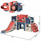TOBBI & NYEEKOY 9-in-1 Large Indoor Outdoor Slide Set