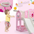 TOBBI & NYEEKOY 9-in-1 Large Rocket-Themed Toddler Climber Slide