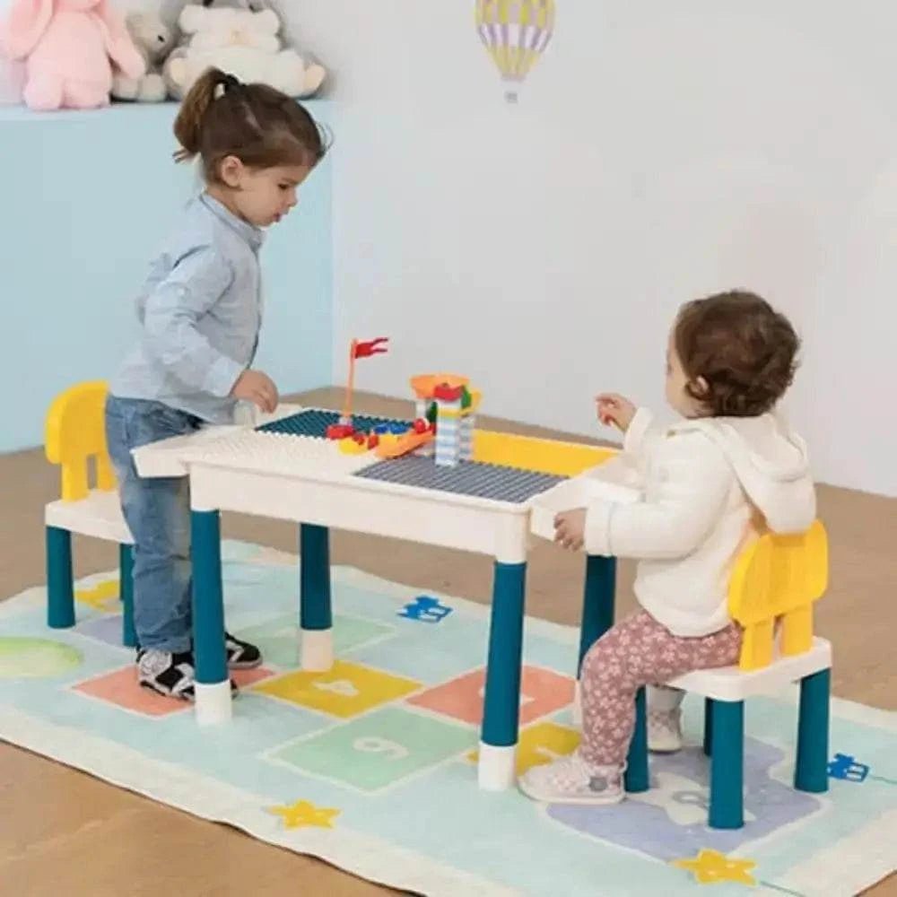 TOBBI & NYEEKOY Multi-Function Rectangular Kids Activity Table Set - Maven Couture IncBaby & Toddler Furniture Sets