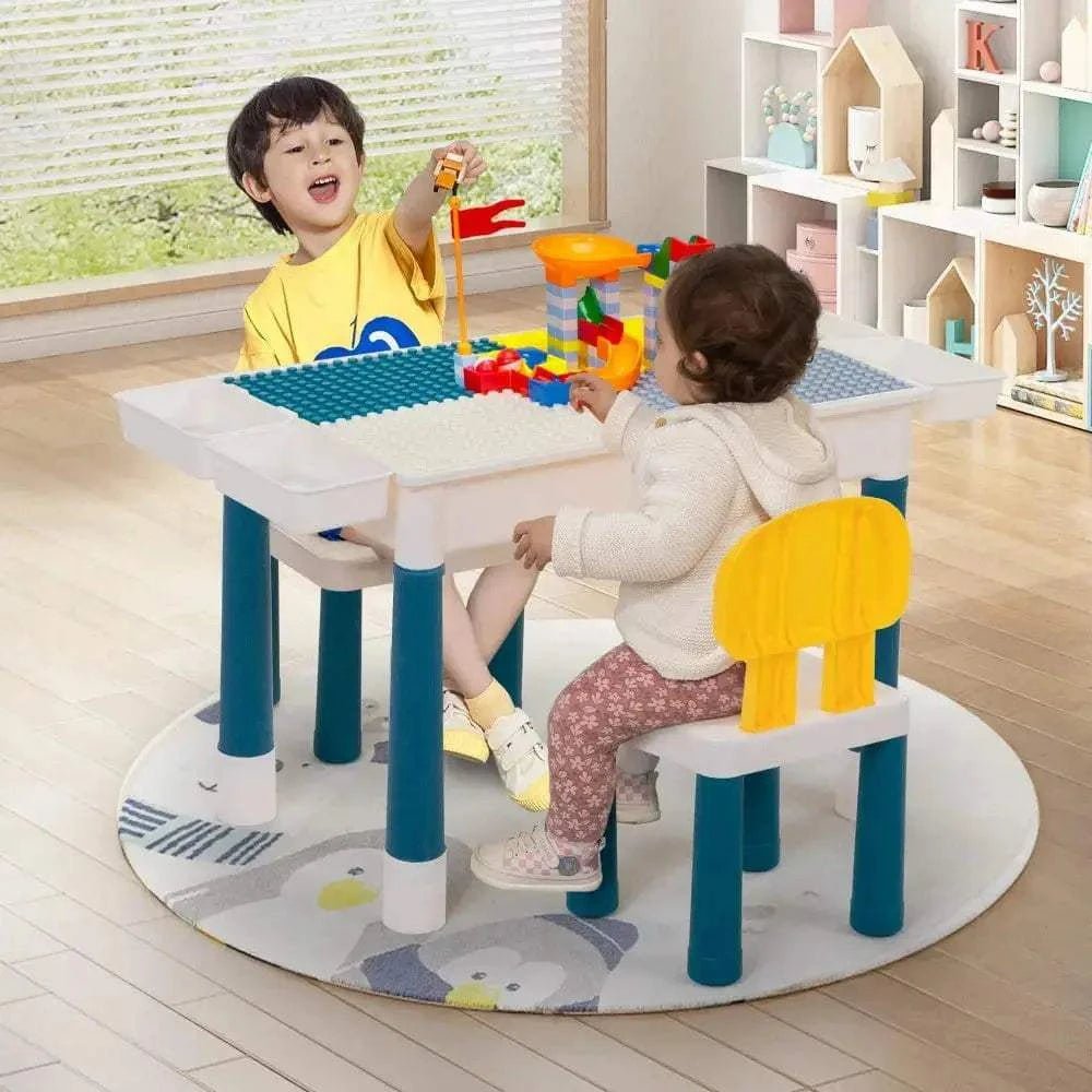 TOBBI & NYEEKOY Multi-Function Rectangular Kids Activity Table Set - Maven Couture IncBaby & Toddler Furniture Sets