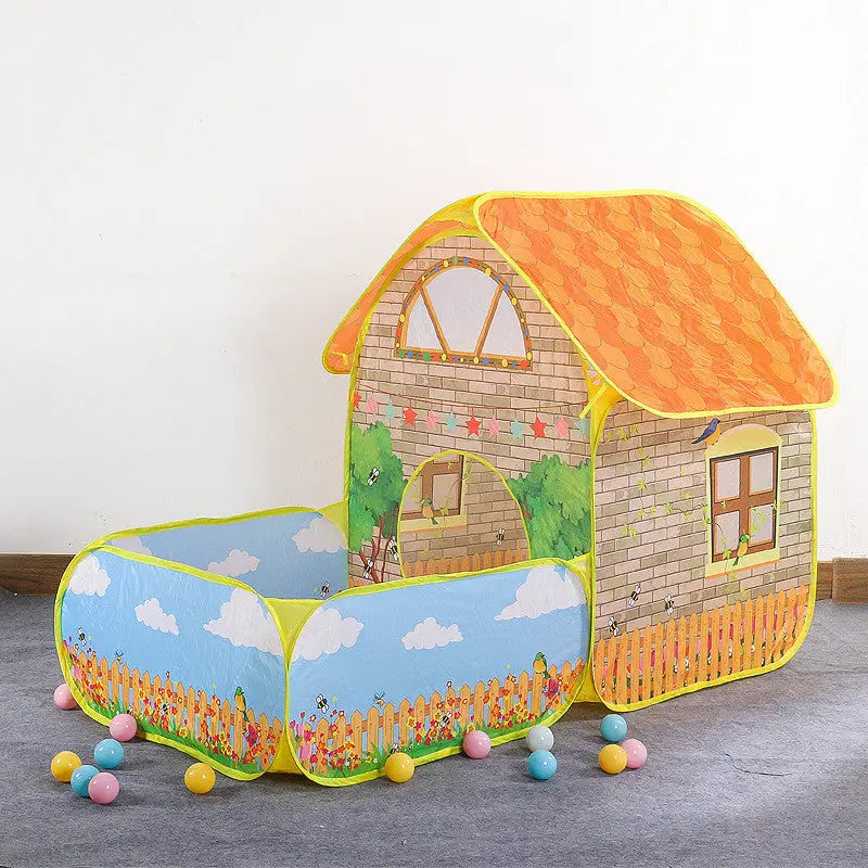 Vibrant play house with colorful ocean balls for imaginative fun $63.99 high-quality polyester fiber ensures durability