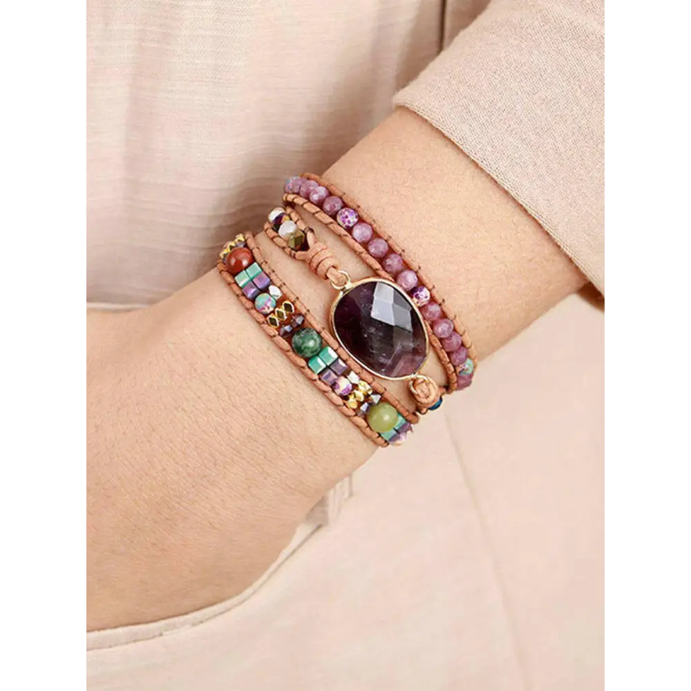 Elegant amethyst bracelet for luxury fashion and exclusive jewelry $27 the captivating patterns and striking colors