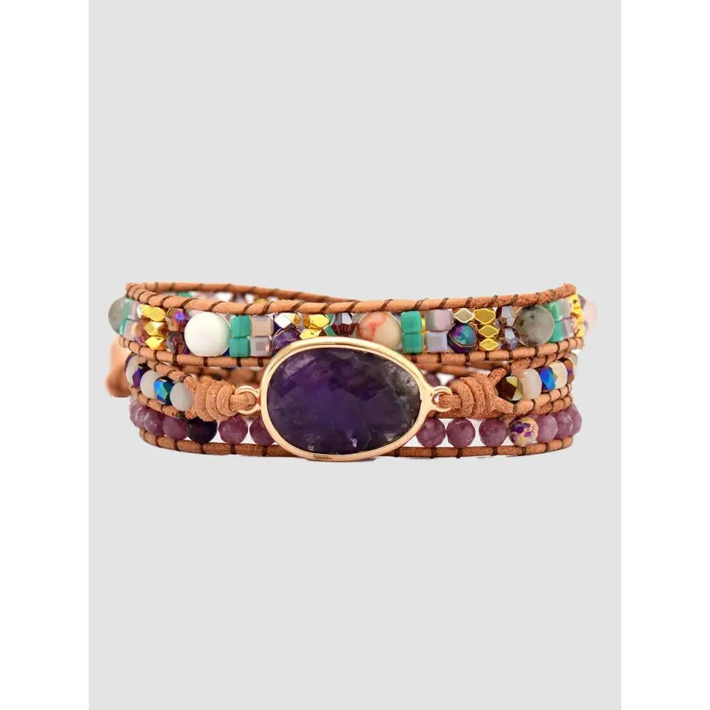 Elegant amethyst bracelet for luxury fashion and exclusive jewelry $27 the captivating patterns and striking colors