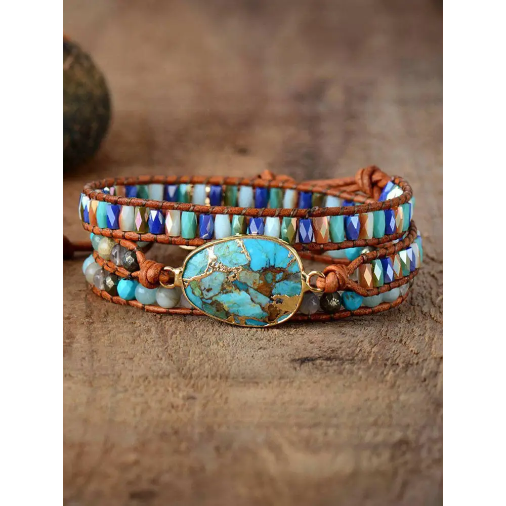 Exquisite triple-layer natural stone bracelet for luxury fashion for women $28 embrace the uniqueness of luxury fashion