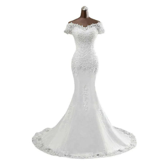 Exquisite lace mermaid wedding dress for luxury fashion for women $159 product indulge in the luxurious embrace