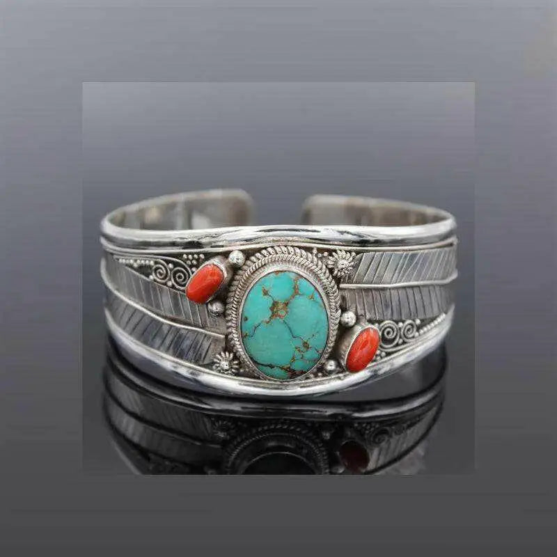 Turquoise open bracelet igniting luxury fashion for women $10 alloy, turquoise care to maintain the brilliance