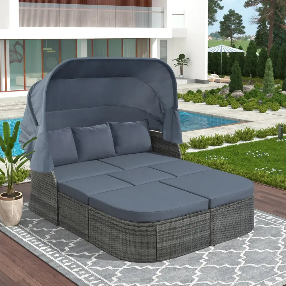 U style luxury patio furniture set for elegant outdoor relaxation $1,099.99 u_style outdoor patio furniture set daybed