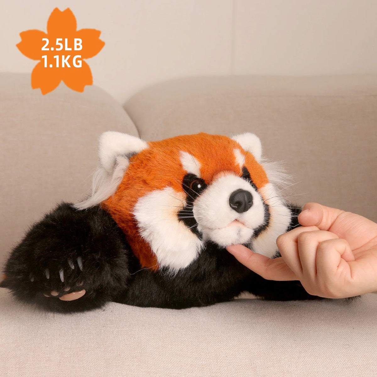 2.5lbs Red Panda ESSA Weighted Stuffed Animal – Snuggle Toy for Relaxation - Maven Couture IncPanda