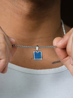 Lapis Lazuli Square Pendant Necklace - Maven Couture IncSquare Pendant