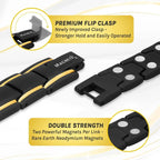Ultra Strength Black & Gold Trim Magnetic Therapy Bracelet - Maven Couture IncBracelet