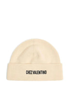 VALENTINO GARAVANI Cotton and Wool Beanie with Turn-Up Brim - Maven Couture IncCAPS & HATS