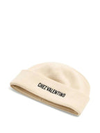 VALENTINO GARAVANI Cotton and Wool Beanie with Turn-Up Brim - Maven Couture IncCAPS & HATS