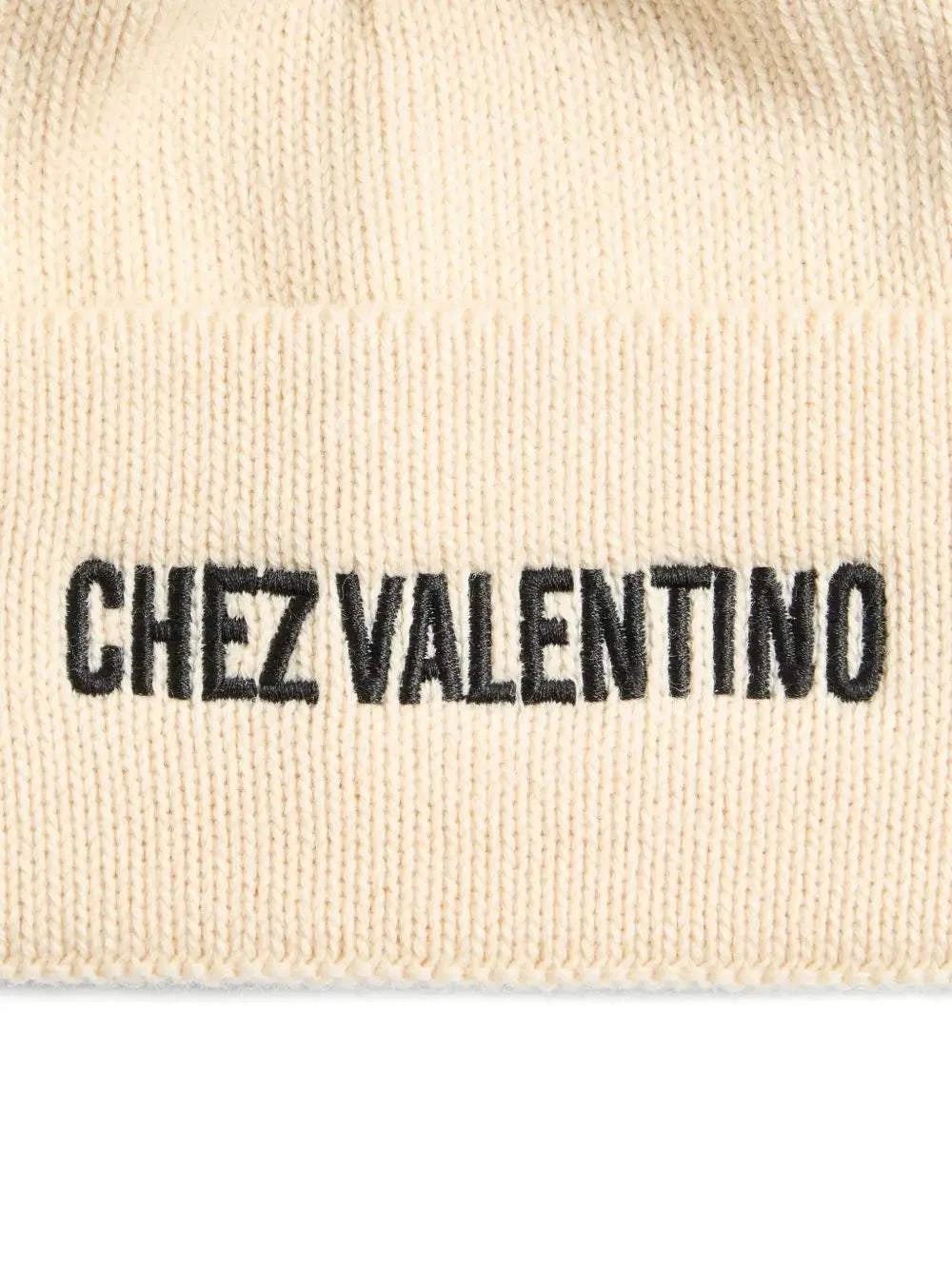 VALENTINO GARAVANI Cotton and Wool Beanie with Turn-Up Brim - Maven Couture IncCAPS & HATS