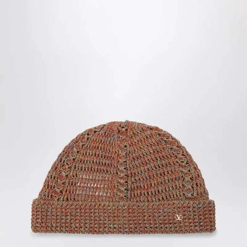 VALENTINO GARAVANI Knit Vlogo Signature Beanie Hat for Men - Maven Couture IncCAPS & HATS